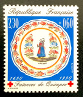 1990 FRANCE N 2646 CROIX ROUGE FAÏENCES DE QUIMPER - NEUF** - Nuevos