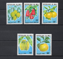 MALI  N° 376 à 380    NEUFS SANS CHARNIERE  COTE 6.00€    FRUIT FLORE - Malí (1959-...)