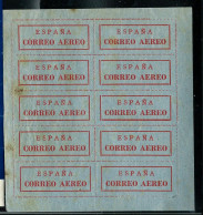 Petite Feuille De 10 : ESPANA - CORREO AERO - Tâches De Rouilles !! - Altri & Non Classificati