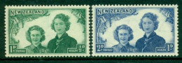 NEW ZEALAND 1944 Mi 278-79** Health – Princesses Margaret And Elizabeth [B833] - Royalties, Royals