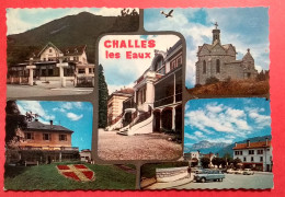 73 - SAVOIE - CHALLES LES EAUX - CPSM 798 - MULTIVUES - éd CELLARD - Flamme - Autres & Non Classés