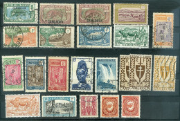 Lot Timbres Cameroun Oblitérés  Entre 1916 Et 1946 Dont Multiples à Voir 2 Scans - Usati