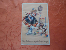 CPSM-PHOTOCHROM-413-FRANCE-JEUNE FILLE ET SES BËTES - Humorvolle Karten