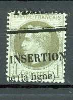 AW-13 France N° 25 Oblitéré à 10% De La Cote.   A Saisir !!! - 1863-1870 Napoléon III Con Laureles