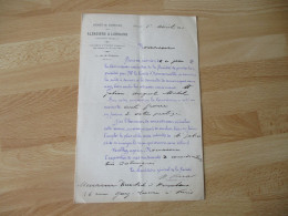 1881 LETTRE SOCIETE PROTECTION ALSACIENS ET LORRAINS DEMEURES FRANCAIS ACCORD DE SECOURS - Historical Documents