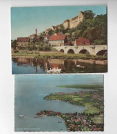 Germany 1963, Kirchberg & Wasserburg Am Bodensee 2 X Collectible Postcards - Rhein-Hunsrueck-Kreis