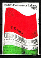 1976 Tessera PCI Partito Comunista Italiano Con Timbro E Bollino - Documentos Históricos