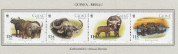 GUINEA BISSAU 2002 WWF Buffalo Animals Mi 2009-2012 MNH(**) Fauna 652 - Neufs
