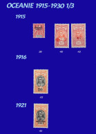 OCEANIE - 1915/1931 - 36 Timbres * (MLH) Dont 4 Offerts - Neufs