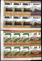 ST. VINCENT 1986 TRAINS BLOCK OF 6 MI No 962-9 MNH VF!! - Trains