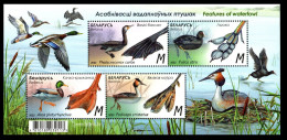 2023 Belarus 1489-1492/B218 Birds - Features Of Waterfowl 12,60 € - Ducks