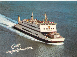 Navigation Sailing Vessels & Boats Themed Postcard M.S. Nordfriesland Ocean Liner - Segelboote