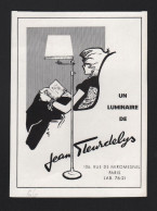 Pub Papier 1966 Luminaire Jean Fleurdelys Paris Dessin Femme René Gruau - Reclame