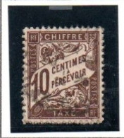 FRANCE ,FRANKREICH , 1893 - 1896 ,  MI 29 ,  YT  29, TAXE,  10 C  PERCEVOIR OBLITERES, GESTEMPELT - 1859-1959 Afgestempeld