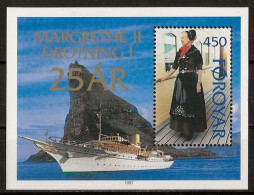 FEROE - REINE MARGRETHE II EN COSTUME TRADITIONNEL - BF 9 - NEUF** MNH - Féroé (Iles)