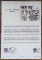 COLLECTION HISTORIQUE - YT N°2357 - JEAN-PAUL SARTRE - 1985 - 1980-1989