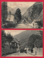 AE902 65  HAUTES PYRENEES BAREGES BAS DE LA RUE PRINCIPALE 2 CPA - Sonstige & Ohne Zuordnung