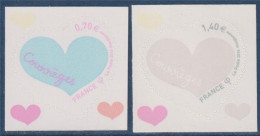 Coeur Saint Valentin 2016 De Courrèges 0.70€ Et 1.40€ Adhésifs Neufs N° 1230 & 1231 - Unused Stamps