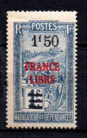 Madagascar  - 1942  -  Tb Antérieur Surch  " France Libre "  - N° 247   - Neufs * - MLH - Unused Stamps