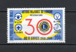 MALI  N° 550   NEUF SANS CHARNIERE  COTE 2.50€   LIONS CLUB - Mali (1959-...)