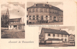 24-5730 : SOUVENIR DE DUNZENHEIM. RESTAURANT GEORGES HARTER. ECOLE POSTE EGLISE - Otros & Sin Clasificación