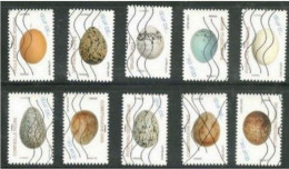 2020 Yt AA 1839 1840 1841 1842 1845 1846 1848 1849 1850 (o) Oeufs D'oiseaux - Used Stamps