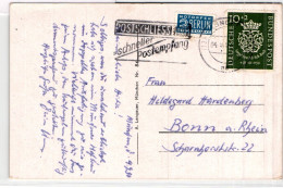 BRD 121 Auf Postkarte Als Einzelfrankatur Portogerecht #BD041 - Otros & Sin Clasificación