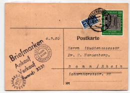 BRD 113 Auf Postkarte Als Einzelfrankatur Portogerecht #BD033 - Sonstige & Ohne Zuordnung