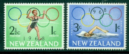 NEW ZEALAND 1968 Mi 487-88** Health – Olympic Summer Games, Mexico [B858] - Verano 1968: México