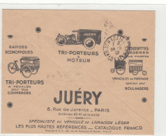 Lettre Cover Nantes CCP Juery Tri Porteurs - Brieven En Documenten