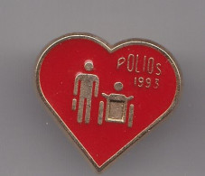 Pin's Polios 1993 Coeur  Réf 7984JL - Medical