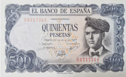 NEUF BILLET ESPAGNE SPAIN BANKNOTE 500 PESETAS 1971 UNCIRCULATED UNC BILLETE ESPAÑA SC *COMPRAS MULTIPLES CONSULTAR* - 500 Peseten