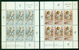 NEW ZEALAND 1972 Mi 588-89 Two Mini Sheets** Health - Tennis [B863] - Tenis