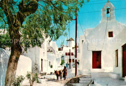 73653933 Mykonos Malerische Strasse Kirche MyKonos - Greece