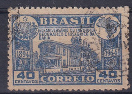 BRÉSIL 50º ANIVERSÁRIO DO INSTITUTO GEOGRÁFICO E HISTORICO DA BAHIA - Oblitérés