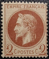 N°26Aa. Napoléon 2c Chocolat. Neuf** Sans Charnière.... - 1863-1870 Napoléon III Con Laureles