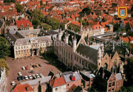 73653831 Brugge Bruges Flandern Zentrum Rathaus Fliegeraufnahme  - Brugge