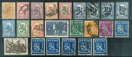 Lot Timbres Finlande Suomi Oblitérés  Entre 1875 Et 1938 à Voir Quelques Multiples - Altri & Non Classificati