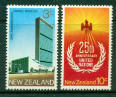 NEW ZEALAND 1970 Mi 541-42** 25th Anniversary Of United Nations [B867] - VN