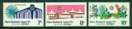 NEW ZEALAND 1970 Mi 538-40** World Expo, Osaka [B868] - 1970 – Osaka (Japón)