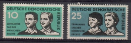 Germany, Democratic Republic (DDR) 1958 Mi 669-670 Mh - Mint Hinged  (PZE5 DDR669-670) - Otros