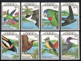 Dominica 1990 Mi 1328-1335 MNH  (ZS2 DMN1328-1335) - Parrots