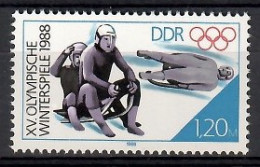 Germany, Democratic Republic (DDR) 1988 Mi 3144 MNH  (ZE5 DDR3144) - Invierno 1988: Calgary