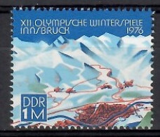 Germany, Democratic Republic (DDR) 1975 Mi 2105 MNH  (ZE5 DDR2105) - Invierno 1976: Innsbruck