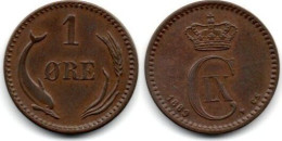 MA 35385 / Danemark - Denmark - Dänemark 1 Ore 1889 TTB+ - Danimarca