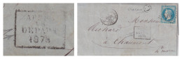 LETTRE. 1 AVRIL 1868. N° 29. APRES LE DEPART 1878. JOINVILLE SUR MARNE. GC 1868. BOITE RURALE C = ST URBAIN. POUR CHAUMO - 1849-1876: Classic Period