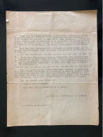 Tract Presse Clandestine Résistance Belge WWII WW2 'Comme Dans Le Domaine Militaire, C'est L'union Indissoluble...' - Dokumente