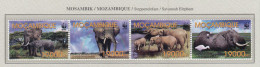 MOZAMBIQUE 2002 WWF Elephant Animals Mi 2393-96 MNH(**) Fauna 661 - Elephants