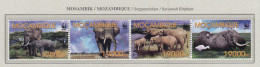 MOZAMBIQUE 2002 WWF Elephant Animals Mi 2393-96 MNH(**) Fauna 661 - Eléphants