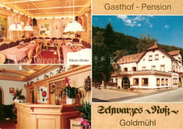 73653631 Goldmuehl Fichtelgebirge Gasthof Pension Schwarzes Ross Roessl-Stube Re - Altri & Non Classificati